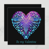 Valentijnse decoratieve Kaart voor hartontwerp (Voorkant / Achterkant)