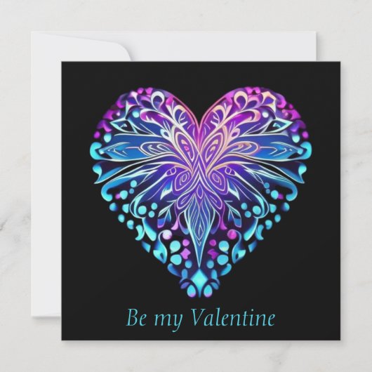 Valentijnse decoratieve Kaart voor hartontwerp (Voorkant)