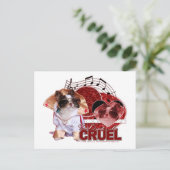 Valentijnse  - Dont Be Cruel - Chihuahua - Gizmo Feestdagenkaart (Staand voorkant)