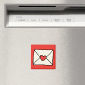 Valentijnse doodles Red Heart Love Note Clip Art Magneet (Insitu (Vaatwasser))