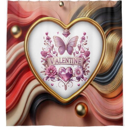Valentijnse Douchegordijn (Voorkant)