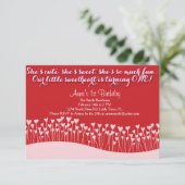 Valentijnse Eerste verjaardag Kaart (Staand voorkant)