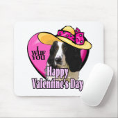 Valentijnse Engelse Springer Spaniel Muismat (Met muis)