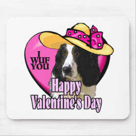Valentijnse Engelse Springer Spaniel Muismat