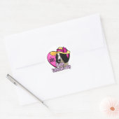 Valentijnse Engelse Springer Spaniel Ronde Sticker (Envelop)