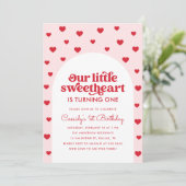 Valentijnse feestdag van kleine liefhebbers kaart (Staand voorkant)