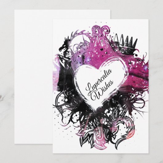 Valentijnse Feestdagenkaart (Voorkant / Achterkant)