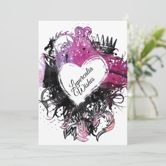 Valentijnse Feestdagenkaart (Staand voorkant)