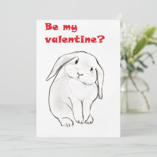 Valentijnse  feestdagenkaart (Staand voorkant)