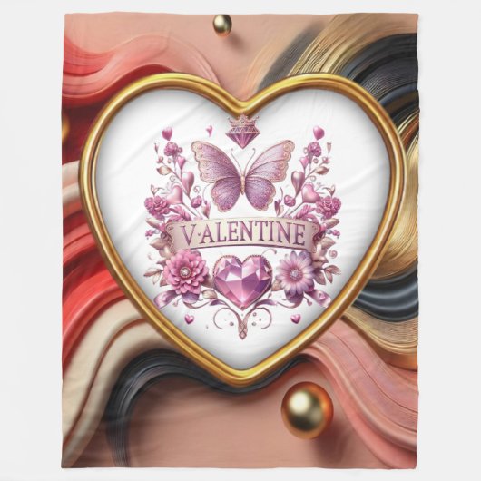 Valentijnse Fleece Deken (Voorkant)