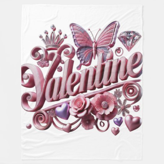 Valentijnse Fleece Deken (Voorkant)