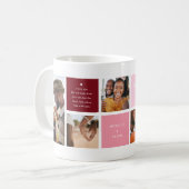 Valentijnse foto collage | Gepersonaliseerde 6 fot Koffiemok (Voorkant links)