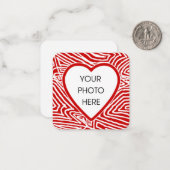 Valentijnse foto notitiekaartje (Voorkant / Achterkant in situ)