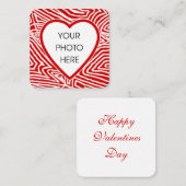 Valentijnse foto notitiekaartje (Voorkant / Achterkant)