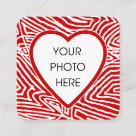 Valentijnse foto notitiekaartje