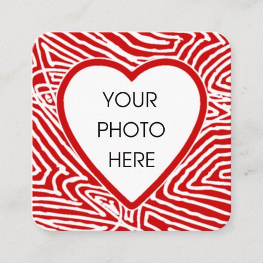 Valentijnse foto notitiekaartje (Voorkant)