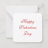 Valentijnse foto notitiekaartje (Achterkant)