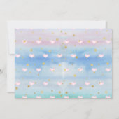 Valentijnse foto van kleine liefhebbers op geboort kaart (Achterkant)