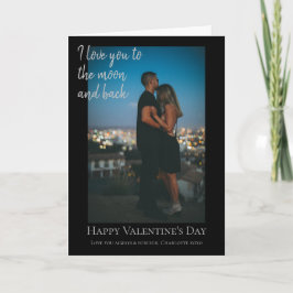 Valentijnse foto's op maat en achterkant feestdagen kaart