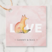 Valentijnse Fox Party voor Labels (Voorkant)