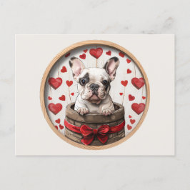 Valentijnse Franse Bulldog Briefkaart