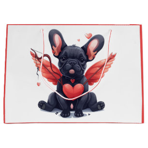 Valentijnse Franse Bulldog Cupid Groot Cadeauzakje