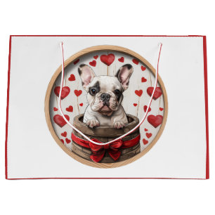 Valentijnse Franse Bulldog Groot Cadeauzakje