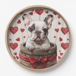 Valentijnse Franse Bulldog Papieren Bordje