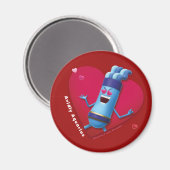 Valentijnse Fridge Magnet voor Aquarius (Voorkant / Achterkant)