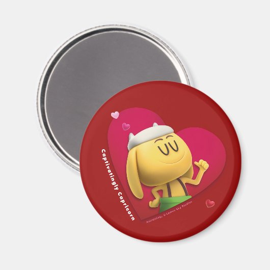 Valentijnse Fridge Magnet voor Capricorn (Voorkant / Achterkant)