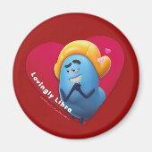 Valentijnse Fridge Magnet voor Libra (Voorkant)
