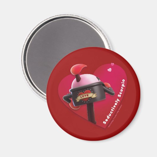 Valentijnse Fridge Magnet voor Scorpio (Voorkant / Achterkant)