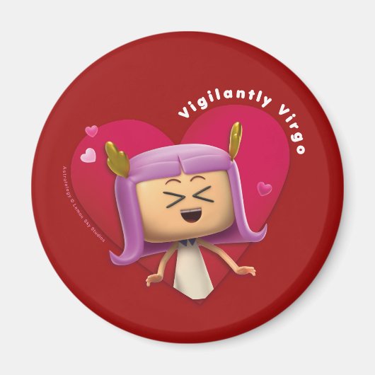 Valentijnse Fridge Magnet voor Virgo (Voorkant)