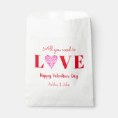 Valentijnse Galentines Red Love Heart Cute Bedankzakje (Voorkant)