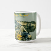 Valentijnse  Gator met moeraszonnebloem Koffiemok (Voorkant rechts)