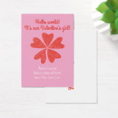 Valentijnse geboorteaankondiging visitekaartje (Bureau)