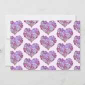 Valentijnse  geboortekaart Romantisch Aankondiging (Achterkant)