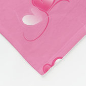  Valentijnse , GELUID roze harten Fleece Deken (Hoek)
