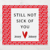 Valentijnse Gepersonaliseerde bier Etiket, Vreemd Bier Etiket (Enkel label)