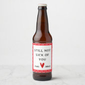 Valentijnse Gepersonaliseerde bier Etiket, Vreemd  Etiket (Voorkant)