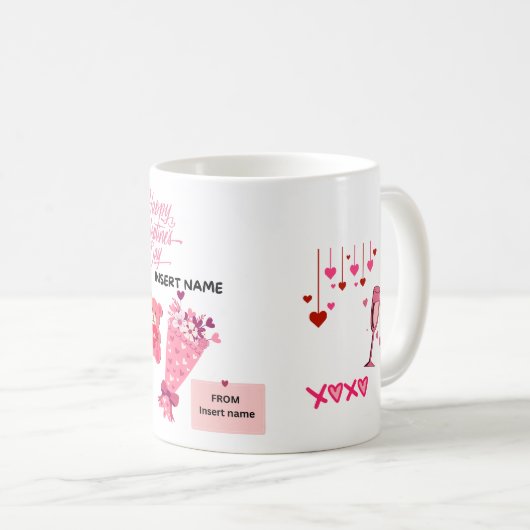 Valentijnse geschenken koffiemok (Voorkant rechts)