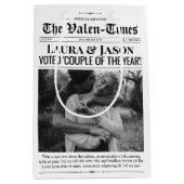 Valentijnse  geschenkzak, paar kranten geschenkzak medium cadeauzakje (Voorkant)