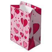 Valentijnse geschenkzakharten 01 medium cadeauzakje (Voorkant Gekanteld)