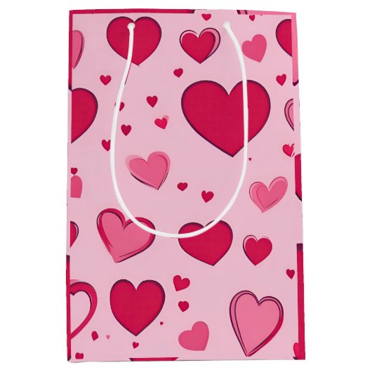 Valentijnse geschenkzakharten 01 medium cadeauzakje (Voorkant)