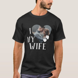 Valentijnse  getrouwd hart aangepaste gepersonalis t-shirt