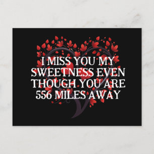 Valentijnse gevangenis Long Distance Hearts Tree Feestdagenkaart