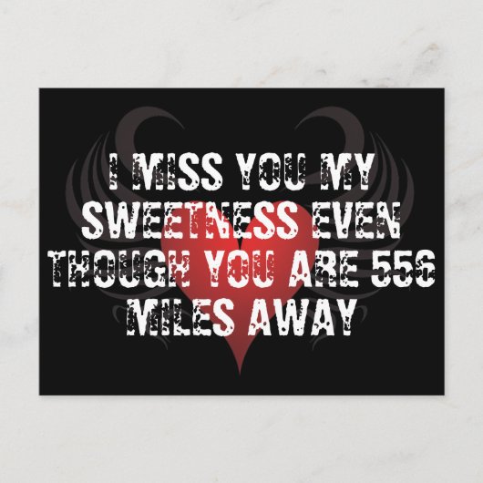 Valentijnse gevangenis op lange afstand feestdagenkaart (Voorkant)