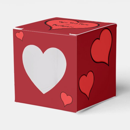 Valentijnse Gift Box Aangepaste Afrikaanse Cupid B Bedankdoosjes (Voorkant Zijde)