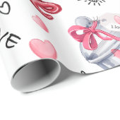 Valentijnse  Gnome Cadeaupapier (Rol Hoek)