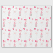 Valentijnse Gnome Holding-ballonnen Cadeaupapier (Vlak)